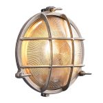 Nordlux Polperro Luce Da Parete Vetro Nichel Satinato | 195mm - IP64 - Adatto per E27