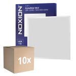 Confezione Multipack 10x Noxion Pannello A LED Ecowhite V4.0 28W 3360lm - 830-840-865 CCT | 60x60cm - UGR <19 - Philips driver
