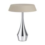 Eglo Lampada Da Tavolo Turcio Acciaio Cromo 5W 310lm - 825-830-840 CCT | IP44 - Touch Dimmerabile - USB-C