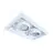 Noxion Incasso Spot Senza bordi Pro 2x AR111 Inclinabile Bianca | Ritaglio 314x164mm - G53 Attacco