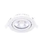 Noxion LED Inclinabile Slim Faretti Bianca Il Giro 6W 520lm 60D - 927 Bianco Molto Caldo | 85mm - IP54 - Dimmerabile - Miglior Resa Cromatica