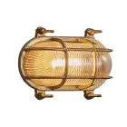 Nordlux Helford Luce Da Parete Vetro Ottone | IP64 - Adatto per E27