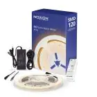 Noxion Strisce LED Naga 5 Metro Set completo - Smart Wifi - 24V - 120LEDs/m - 9.6W/m - 927 Bianco Molto Caldo | 8mm - IP20 - Miglior Resa Cromatica - SMD2835